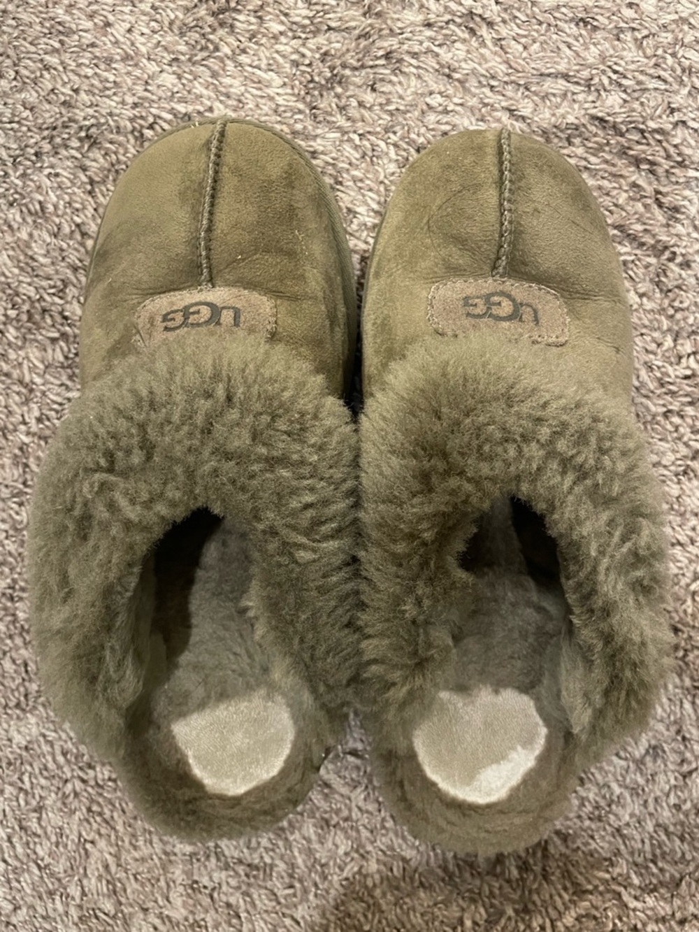 UGG Coquette Slipper Burnt Olive Womens Size 9 (5125) - Fair Condition